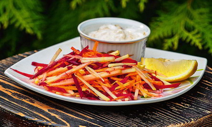 Рецепт свекольный салат с цитрусовой ноткой