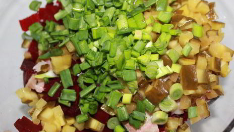 ленивый винегрет с селедкой