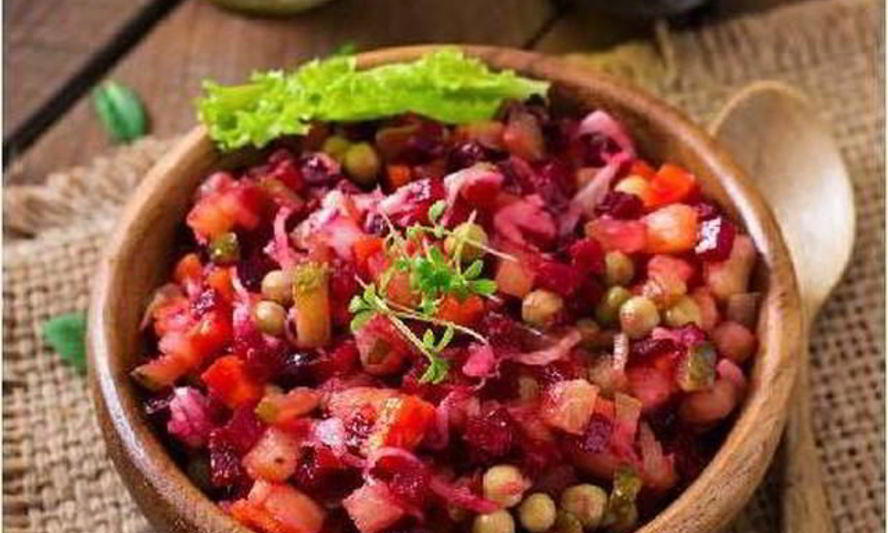 Рецепт летний винегрет с квашеной капустой