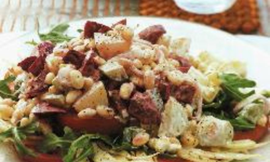 Рецепт праздничный винегрет с фасолью