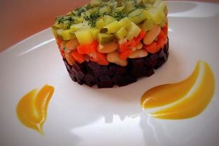 Салат винегрет под одноименным соусом