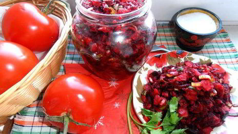 салат винегретный мотив с пикантной заправкой