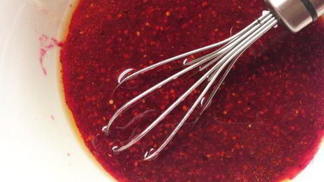 винегрет из запеченных овощей с копченой курицей