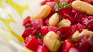 Винегрет с белой фасолью