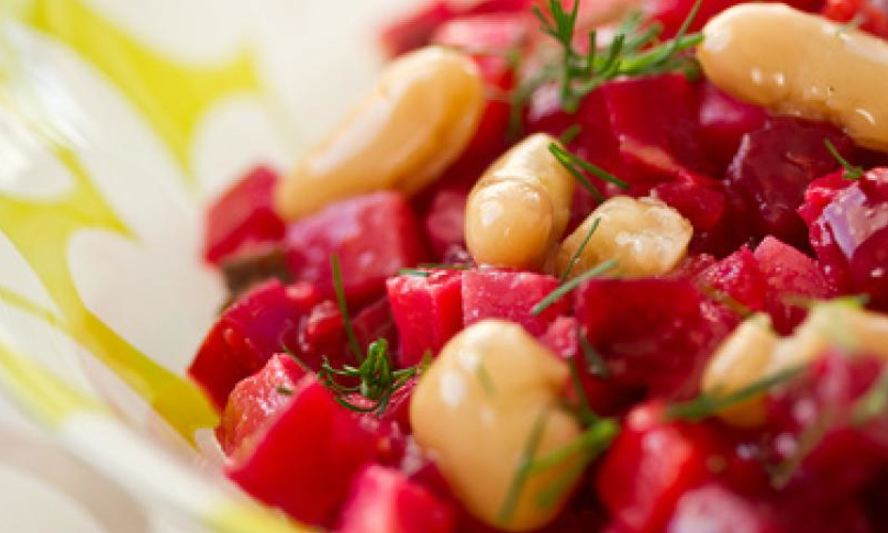 Рецепт винегрет с белой фасолью