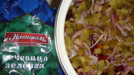 винегрет с чечевицей