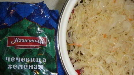 винегрет с чечевицей