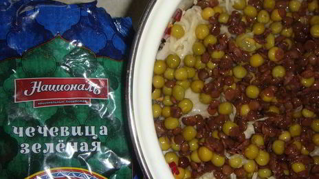 винегрет с чечевицей