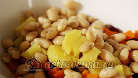 винегрет с фасолью