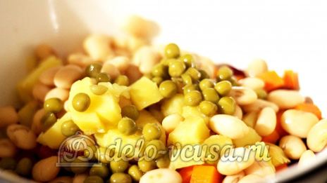 винегрет с фасолью