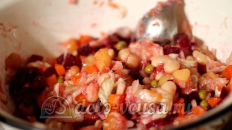 винегрет с фасолью