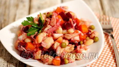 винегрет с фасолью