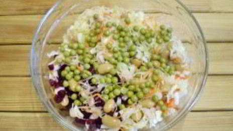 винегрет с горошком