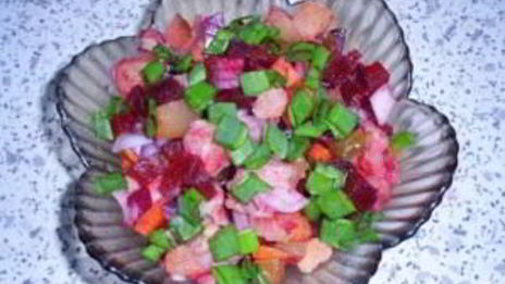 винегрет с малосольной селедкой