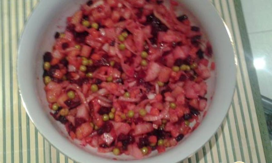 Рецепт винегрет с мандаринками