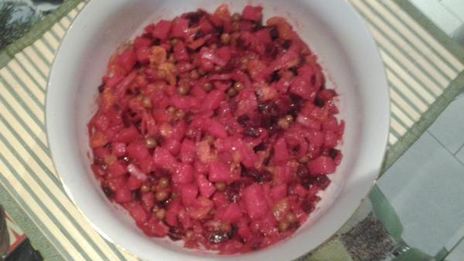 винегрет с мандаринками