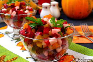 Винегрет с маринованной тыквой