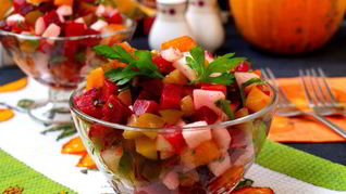 Винегрет с маринованной тыквой