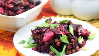 Винегрет с морской капустой