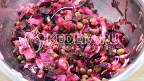 винегрет с морской капустой