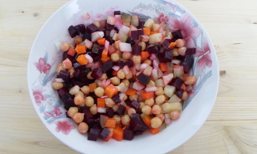 Рецепт винегрет с нутом