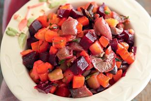 Винегрет с солеными грибами