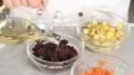 винегрет с солеными грибами