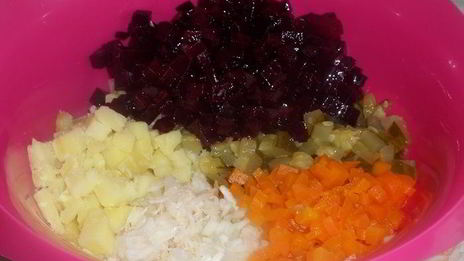 винегрет с тунцом