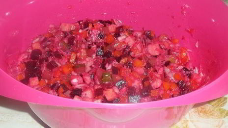 винегрет с тунцом