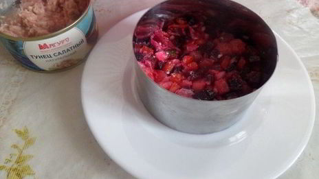 винегрет с тунцом