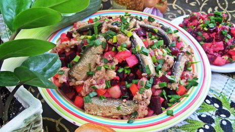 винегрет со шпротами