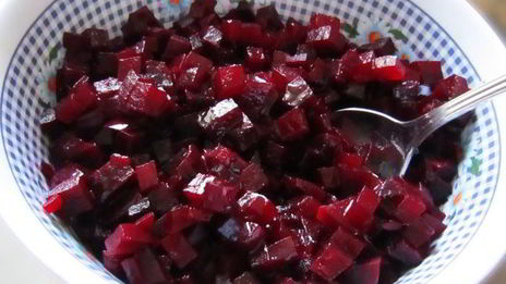 винегрет со слабосоленым лососем