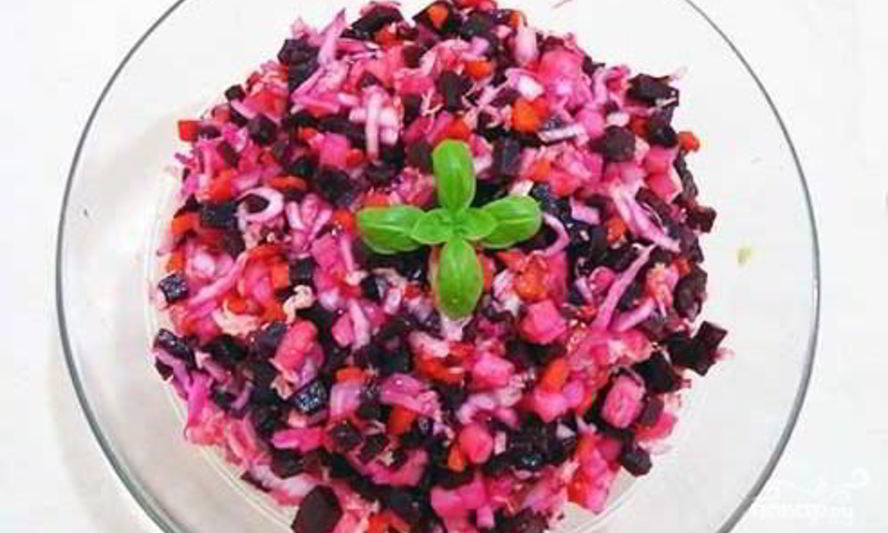 Рецепт винегрет со свежей капустой