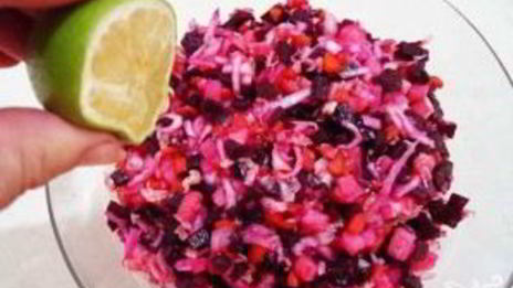 винегрет со свежей капустой