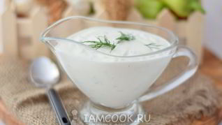 Чесночный соус с майонезом