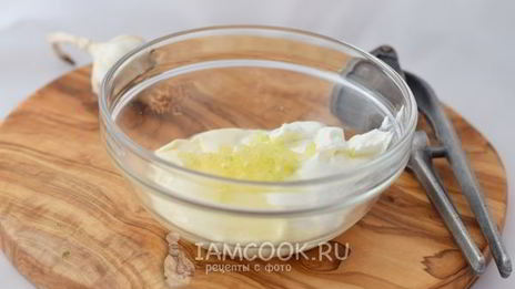 чесночный соус с майонезом