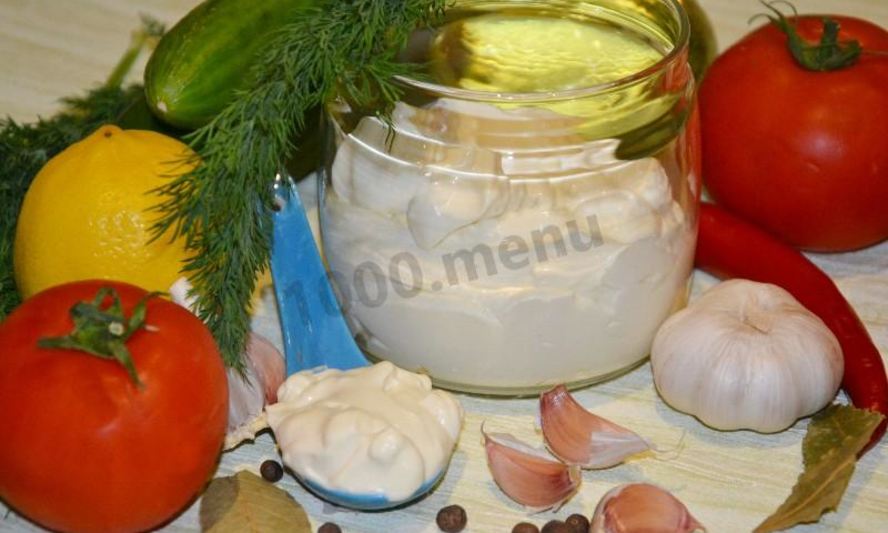 Рецепт домашний майонез за 30 секунд