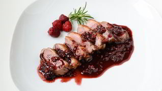 Малиновый соус к утке