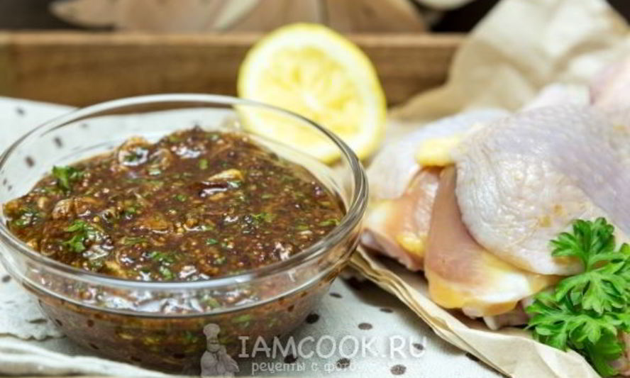 Рецепт маринад с зернистой горчицей для курицы