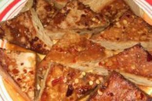 Тофу в апельсиново-имбирном маринаде