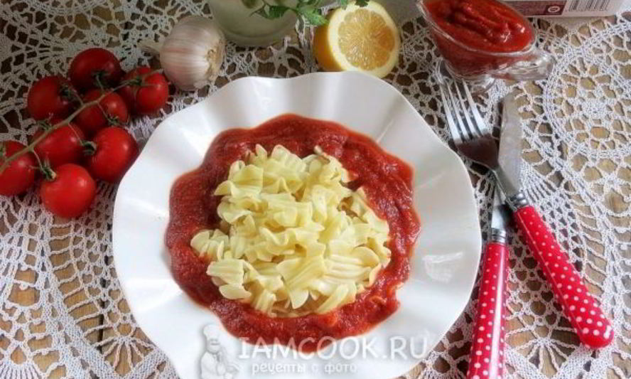 Рецепт постный соус к макаронам