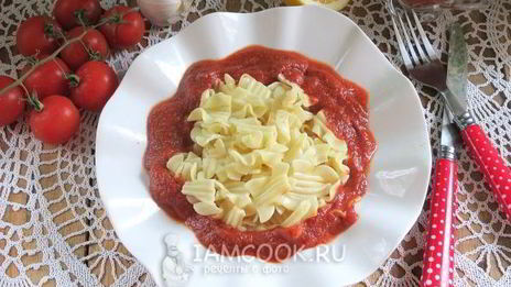 постный соус к макаронам