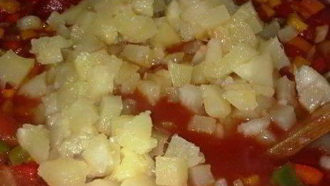 приправа-соус с ананасом и горьким перцем