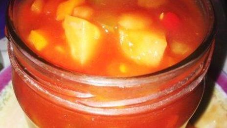 приправа-соус с ананасом и горьким перцем