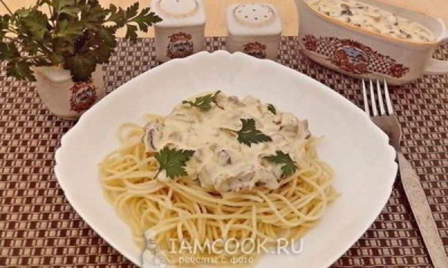 Рецепт сливочно-грибной соус