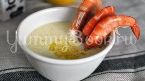 сливочный соус с лимоном и чесноком к морепродуктам
