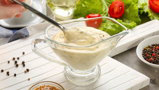 Соус из баклажанов и зернистого творога