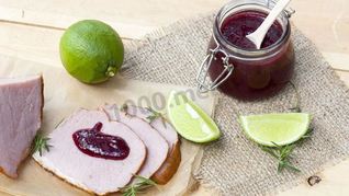 Соус из вишни к мясу на зиму