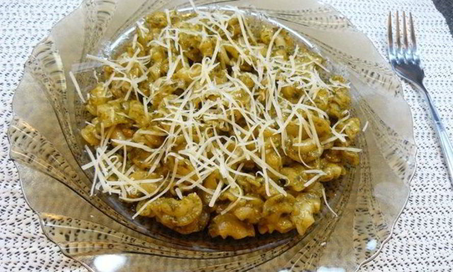 Рецепт макароны с соусом песто