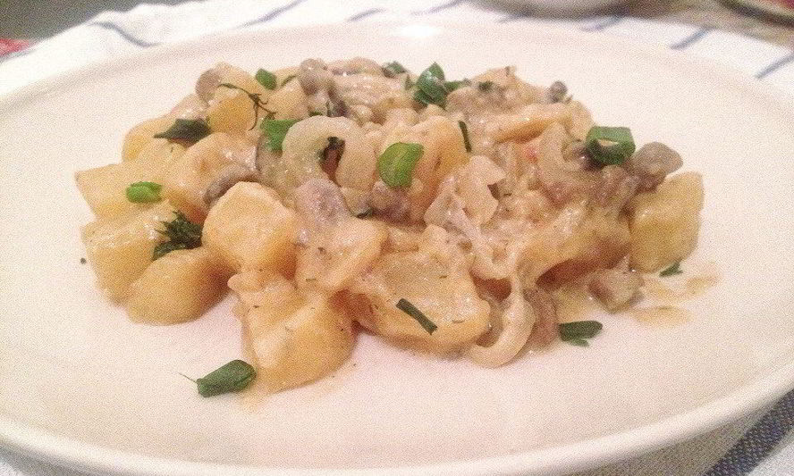 Рецепт соус с шампиньонами и картофелем